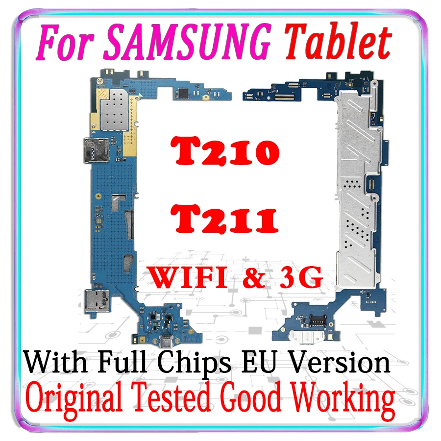 Оригинальная разблокированная материнская плата для Samsung Galaxy Tab 3 7 0 T210 WIFI T211 3G