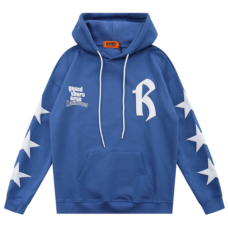 

Мужская толстовка со звездами и буквенным принтом, свитшоты, осенние свободные толстовки унисекс из 100% хлопка, пуловеры, пальто, топы, худи о...