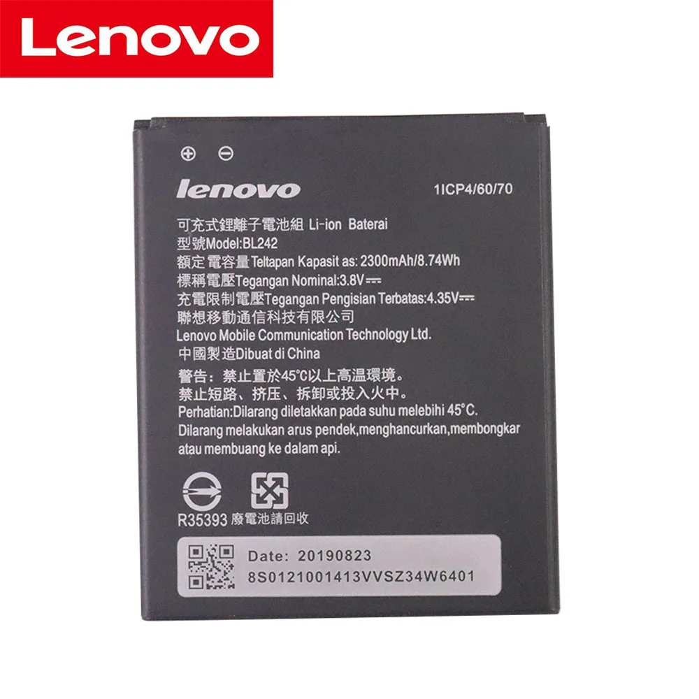 

Аккумулятор BL242 2300 мА · ч для Lenovo K3 K30-W K30-T A6000 A3860 A3580 A3900 A6010 A6010 Plus мобильный телефон