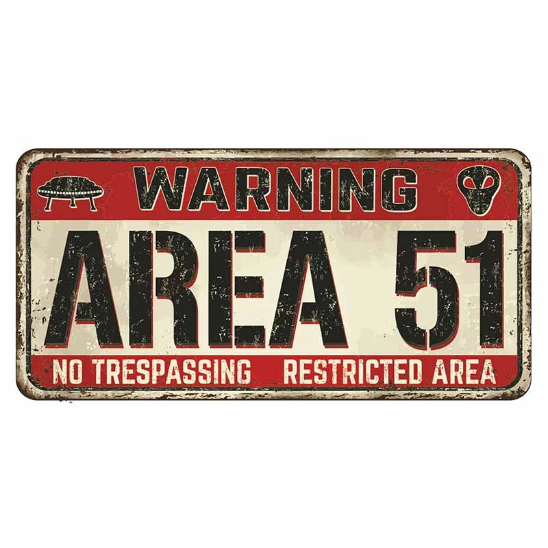 

Fuzhen Boutique Decals Exterior Accessories Area 51 No Trespassing Personality Surfboard Bumper Car Stickers Windows Decal