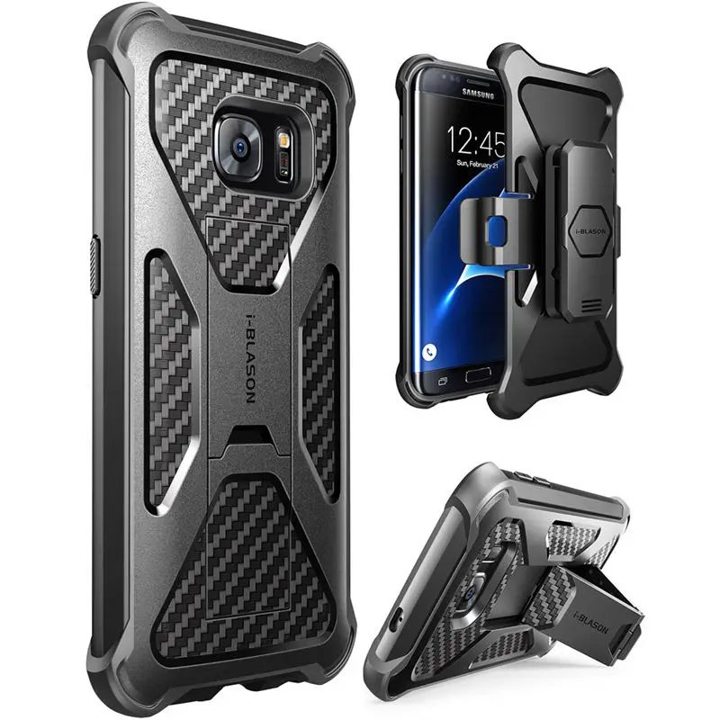 I BLASON для Galaxy S7Edge чехол Prime Heavy Duty двухслойная Комбинированная кобура с подставкой