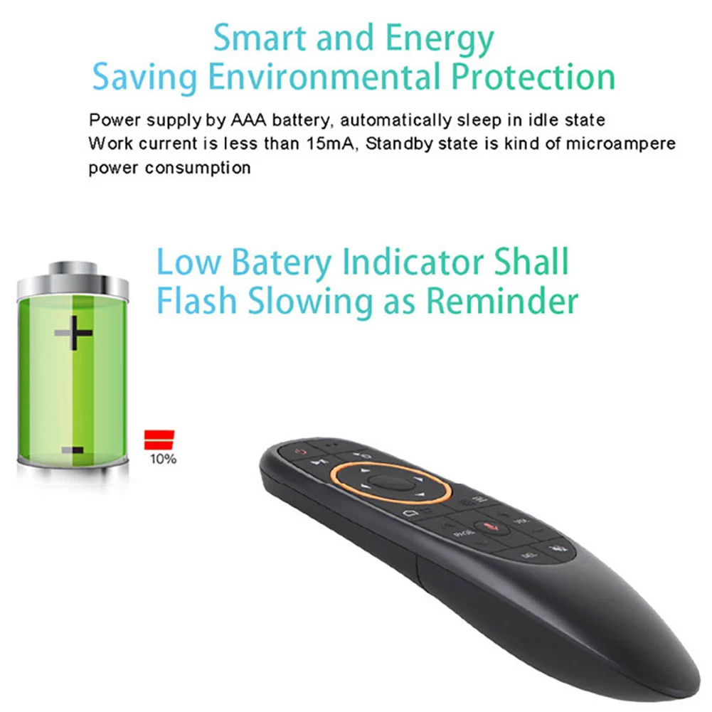 G10 2 4G беспроводной голосовой пульт дистанционного управления Air Mouse USB приемник
