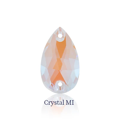 Crystal MI Стразы с плоской задней частью, кристаллические украшения, высокое качество, пришитые камни, стразы с плоской задней поверхностью, стразы для рукоделия, стеклянные стразы для шитья - Цвет: Crystal MI