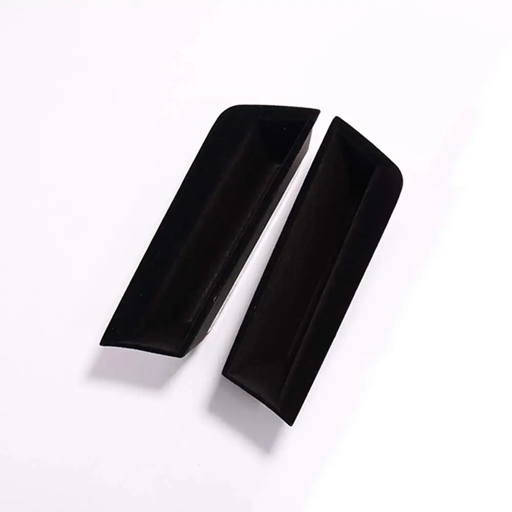 Автомобильный черная замша ручка двери ящик для хранения подлокотник перчаток