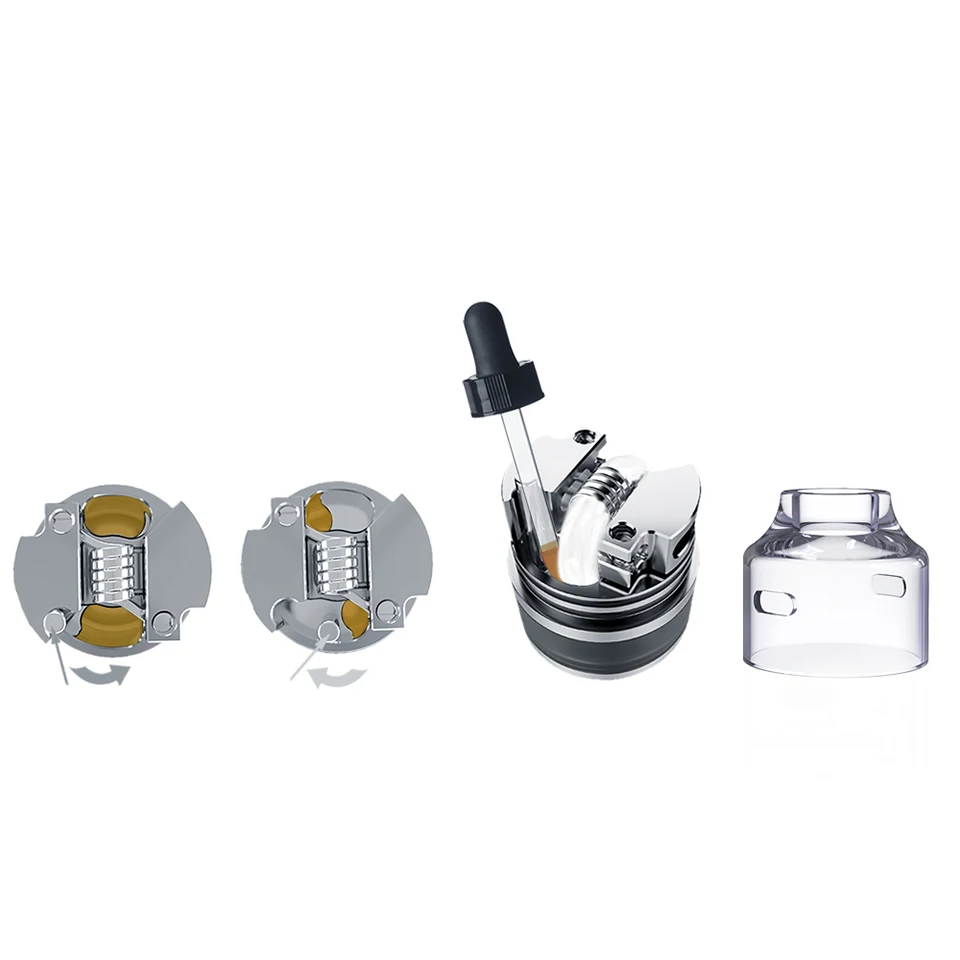 Оригинальный бак OUMIER WASP NANO RDTA 2 мл распылитель для электронной сигареты резервуар легкой сборки боксмода vs