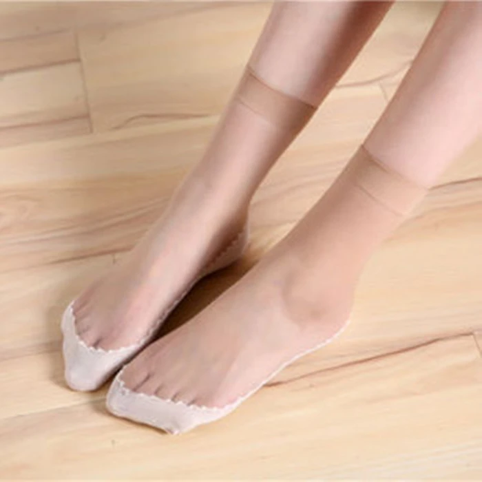 

1 Pairs Women Ultra Thin Elastic Silk Girl Short Casual Summer Ankle Anklets
