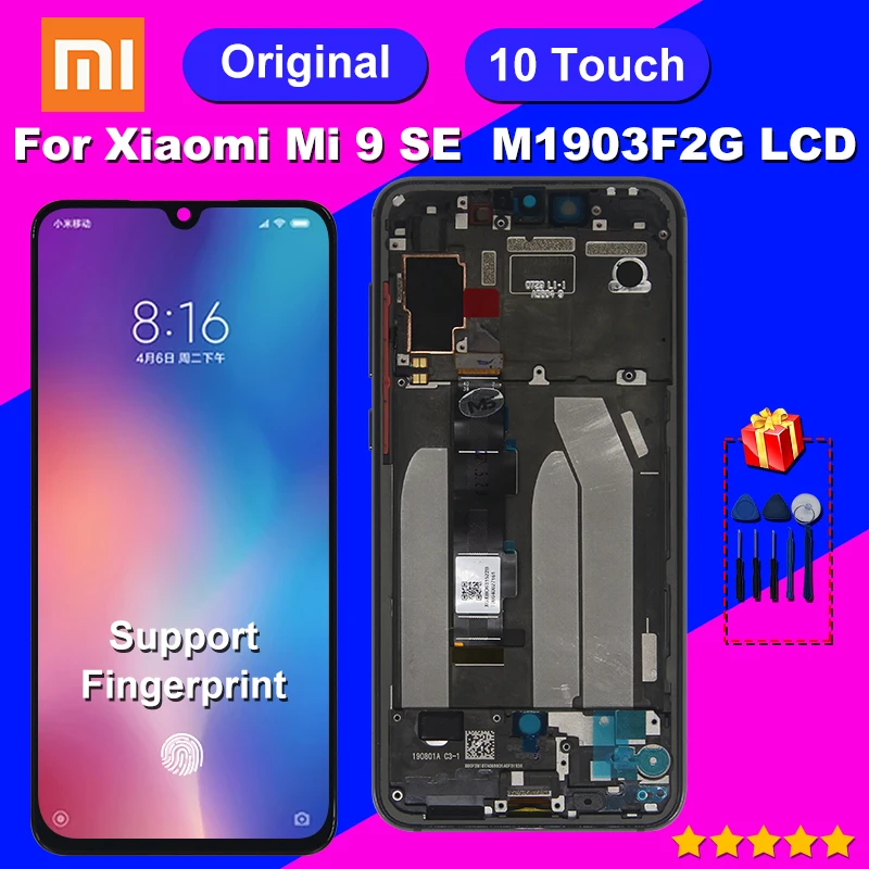 

ЖК-дисплей 5,97 "для Xiaomi Mi 9 SE M1903F2G, сенсорный экран с дигитайзером, запасные части для Mi 9SE, дисплей MI9 SE, оригинал