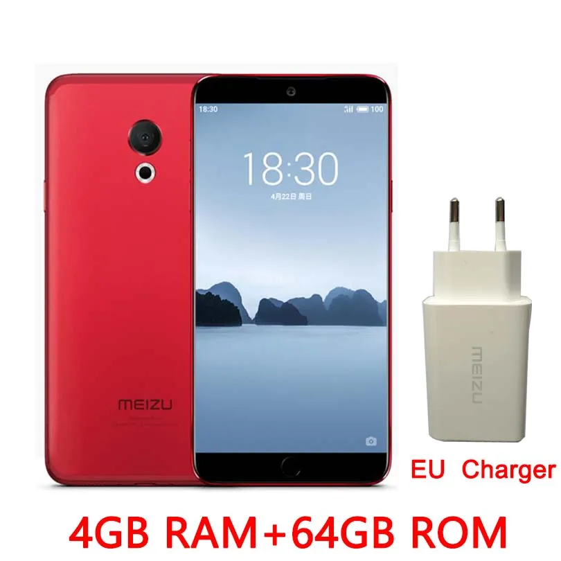 Meizu 15 lite M15, 4 Гб ОЗУ, 32 Гб ПЗУ, 1920 МП, 1080 МП, 626 P, экран Snapdragon 5,46, четыре ядра, дюйма, быстрая зарядка, отпечаток пальца - Цвет: Global 4G 64G Red