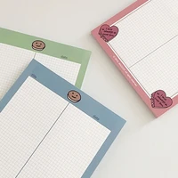korean love cartoon potato grid b5 notebook 30sheets memo pad student creative kawaii learning note plan paper school stationery