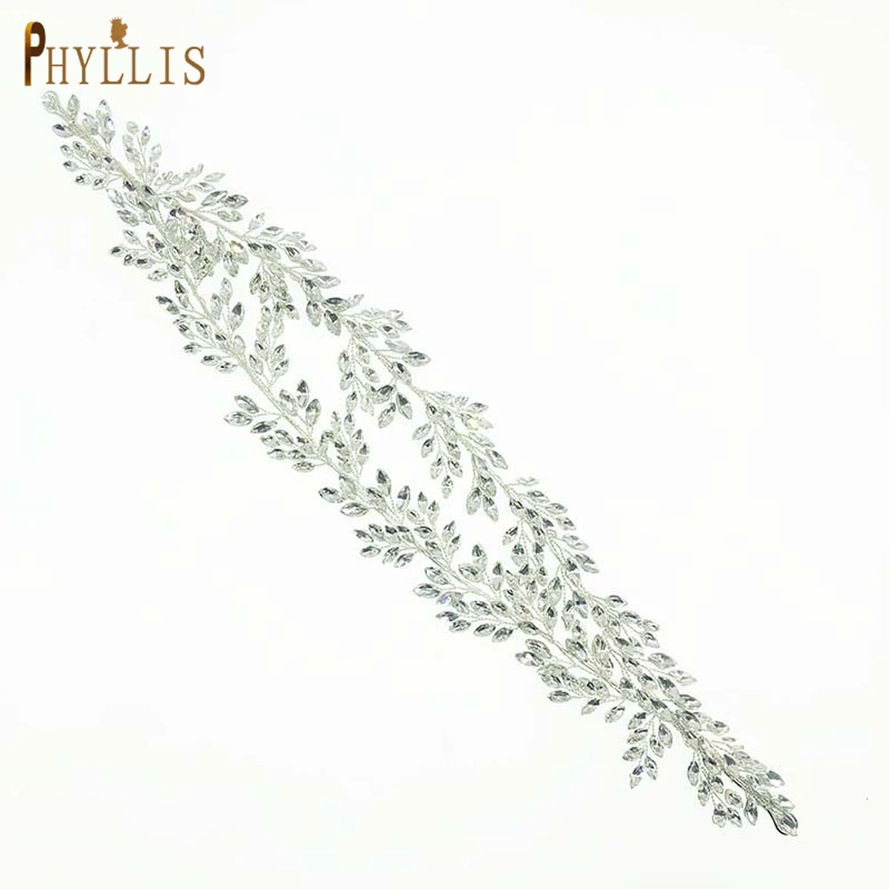 

PHYLLIS A28 Luxury Crystal Headband Handmade Rhinestone Headwear Bridal Headpieces Wedding Hair Jewelry Headband Accessories