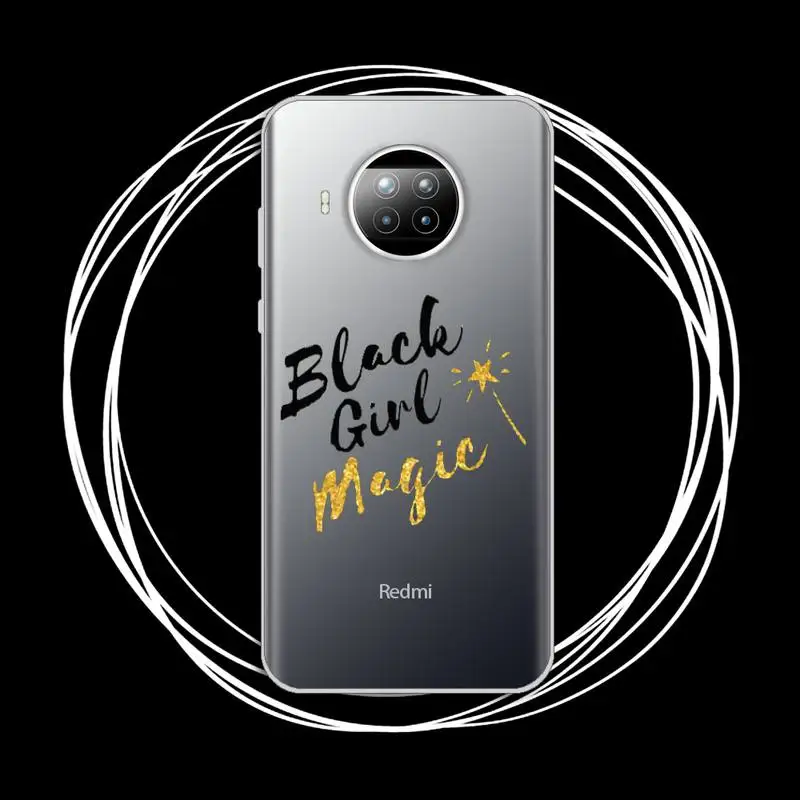 

2bunz Melanin Poppin black girl Phone Case Transparent for Xiaomi Redmi note 10 t 8 9 pro lite 11