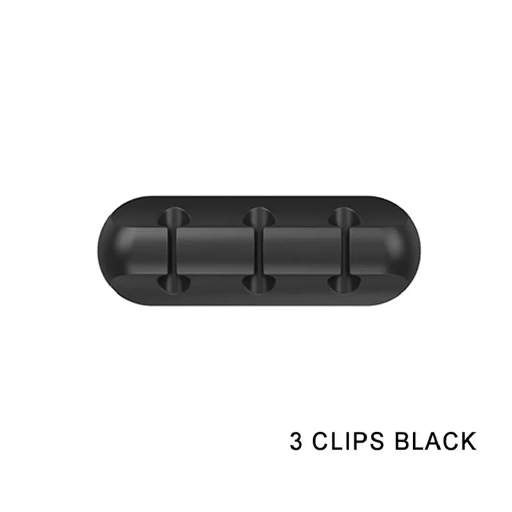 

Desktop Cable Organizer Fixing Device Hub Charging Data Cable Organizer Slot Clip Network Cable Self-Adhesive