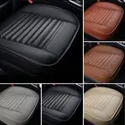 Универсальный чехол для автомобильных сидений дышащий из искусственной кожи Pad Коврик для авто стула Подушка Чехол для переднего сиденья автомобиля Four Seasons Противоскользящий коврик