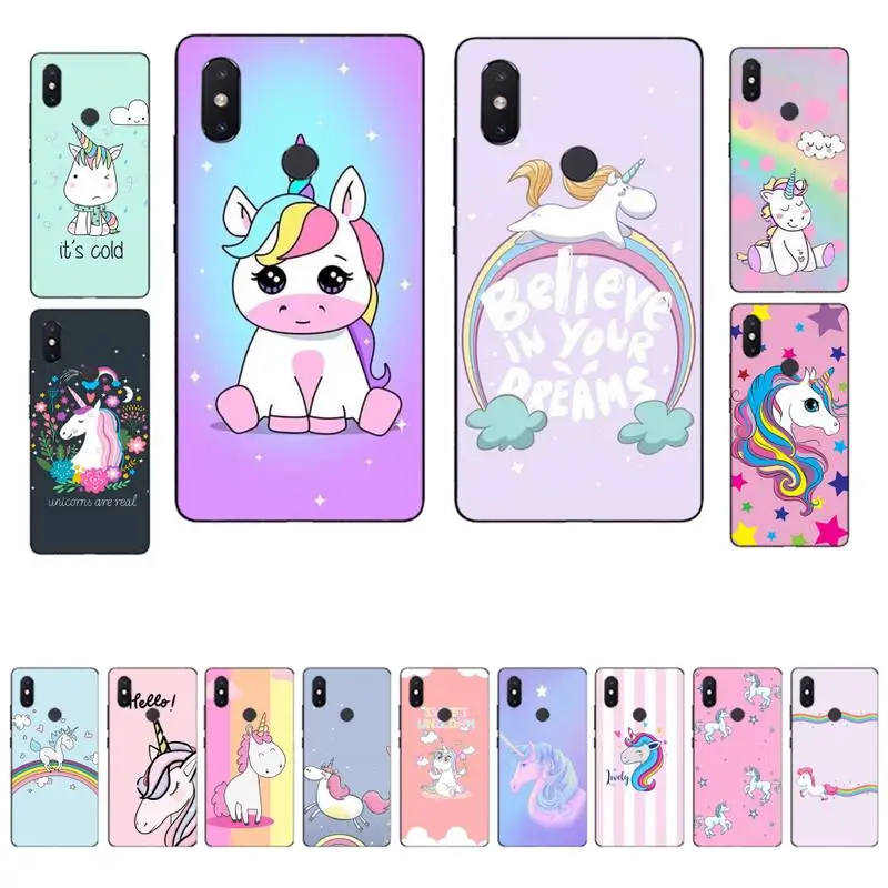 

Yinuoda Cute Unicorn Horse Phone Case for Xiaomi mi 8 9 10 lite pro 9SE 5 6 X max 2 3 mix2s F1