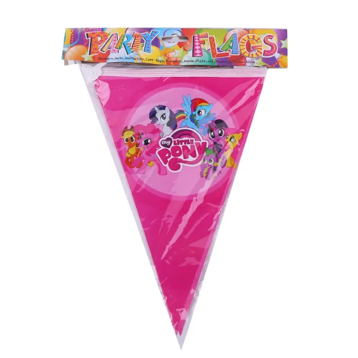 Маленькие пони 90 шт. с днем рождения Детские праздничные украшения одноразовые
