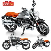 city high tech off road motorcycle moc model building blocks creator racing car motorbike bricks gift dty toys for children boys