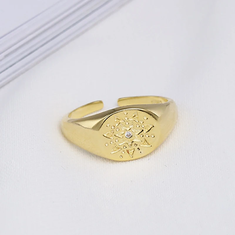 Новое поступление оригинальное открытое серебряное женское кольцо в форме