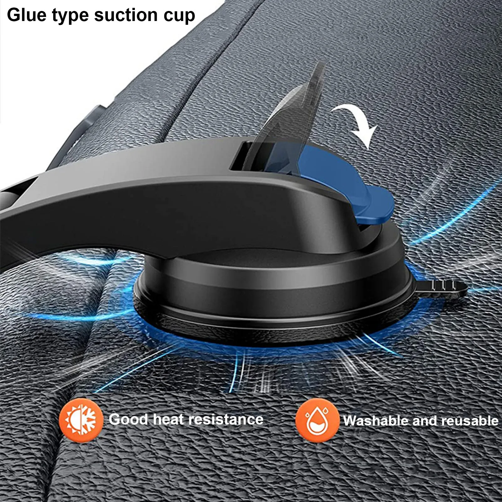 

3.5-6.8 Inch Car Mount Auto Dashboard Phone Holder Double Chuck 360-degree Rotary Folding Cellphone Holder Stand Drop Shipping