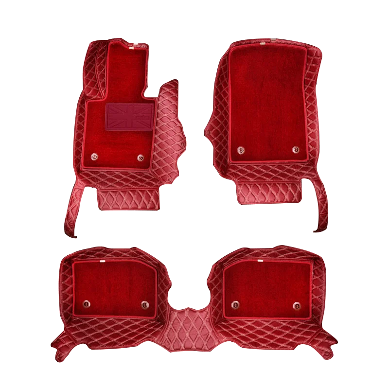 Полный комплект водонепроницаемых автомобильных ковриков Мягкие Передние и