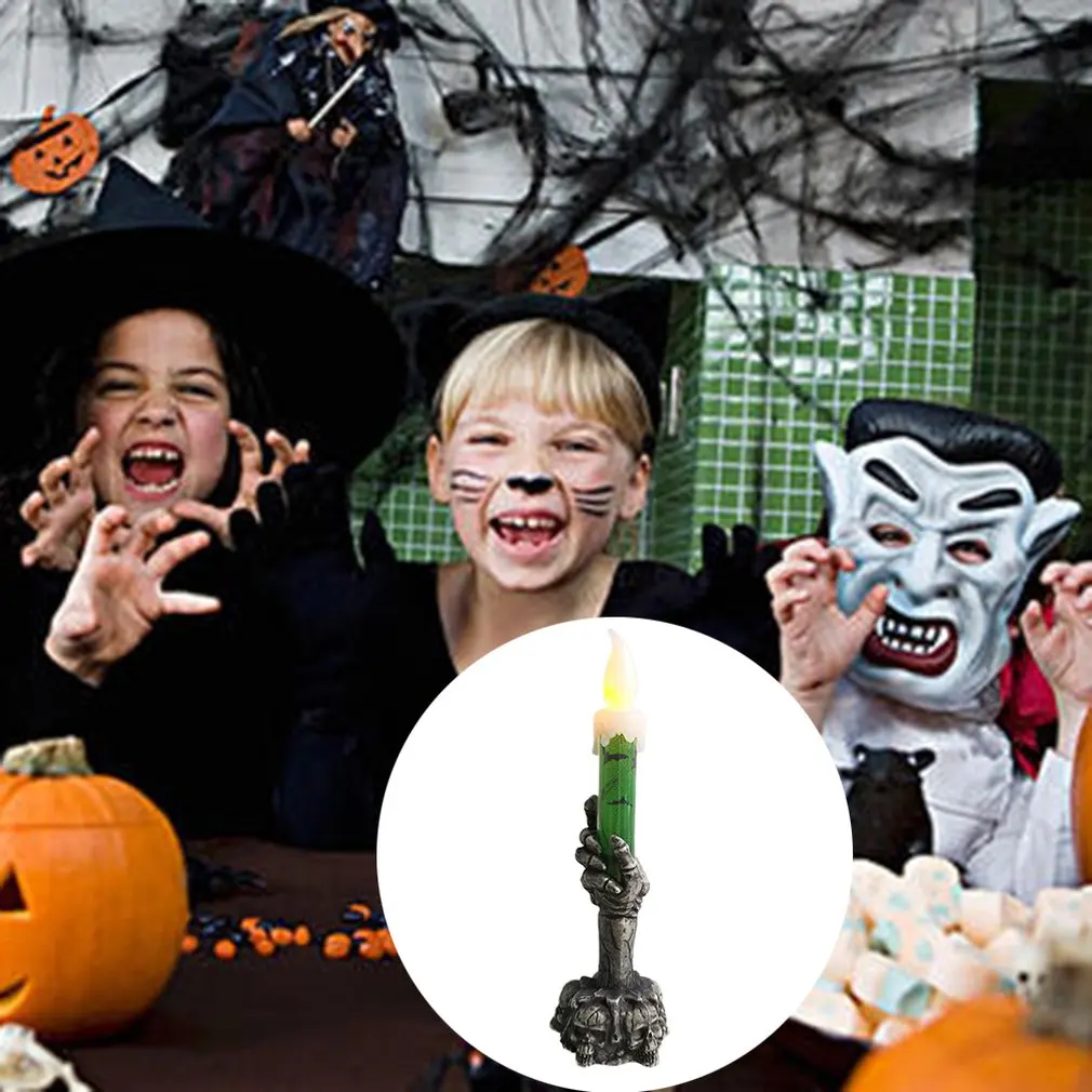 

Light Halloween Candle Light Led Electronic Glow Ghost Claw Light Holiday Decoration Props Skull Candle Light