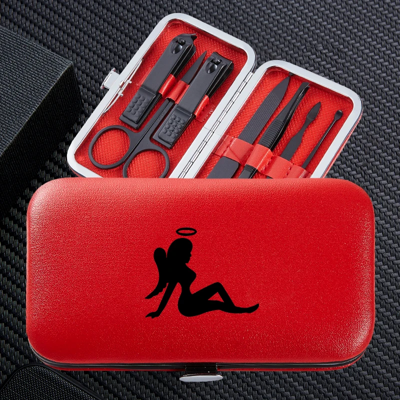 

7pcs Stainless Steel Nail Clippers Set Portable Travel Professional Trimmer Clipper Scissors Cutter Accessories For Men Women