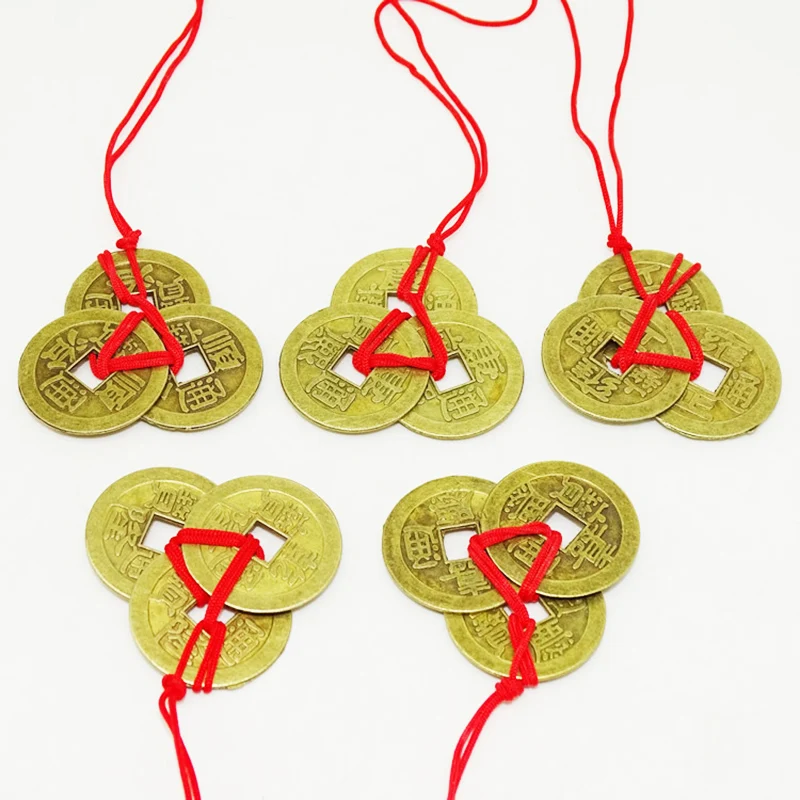 3 шт./компл. Китайский Фэншуй Lucky Чинг/древние монеты набор антикварных деньги на