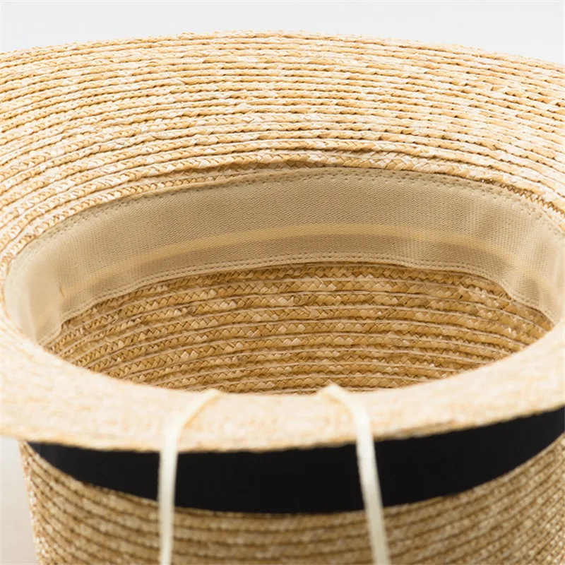 Classic natural Various straw widths summer handmade fine Straw weave fedoras cap men women jazz panama hat brim 5CM 7c 10CM | Аксессуары