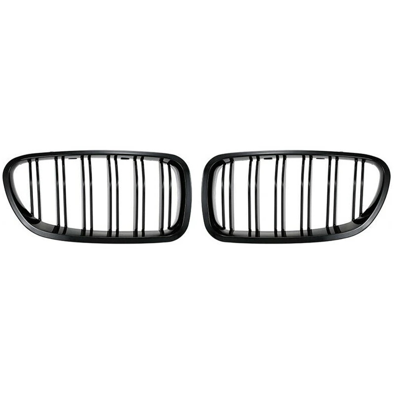 

Grill Grille Gloss Black Kidney Sport for BMW F10 F18 F02 F11 M5 10-15 Dual Slat