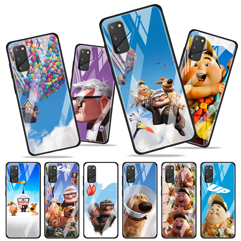 

Up Disney movie for Samsung Galaxy S20 FE Ultra Note 20 S10 Lite S9 S8 Plus Luxury Tempered Glass Phone Case Cover
