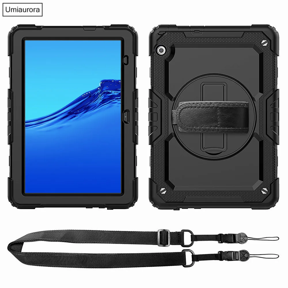 armor shockproof tablet cover fundas for huawei matepad t8 8 0 mediapad t5 10 10 1 case coque hard silicone stand shell strap free global shipping