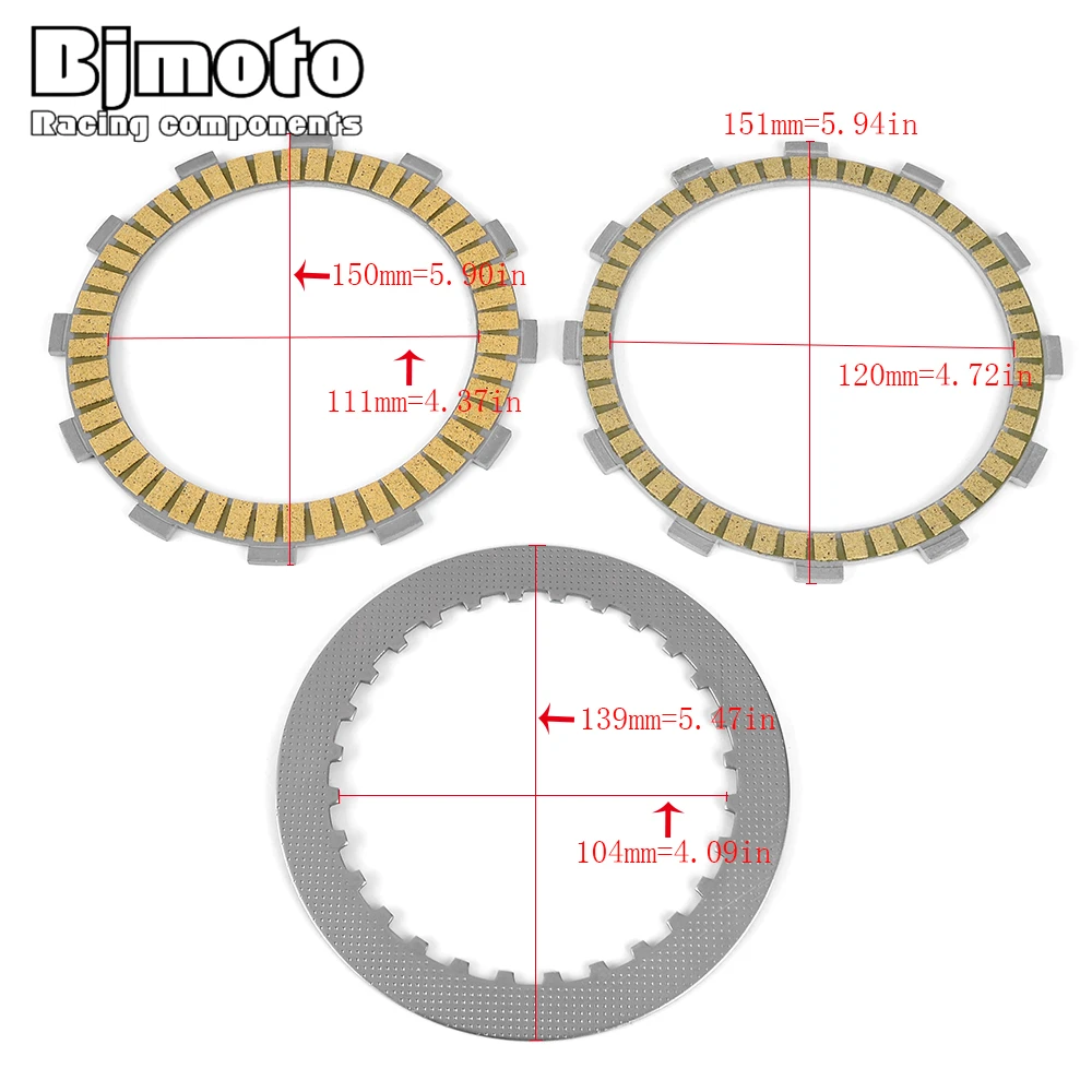 

Clutch Friction Plates For Triumph Daytona 955i 1998-2000 Sprint RS ST Tiger 900cc 955cc 955 T1170716 T1170713