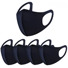 Маска из ледяного шелка, противопыльная хлопковая маска для рта, противотуманная черная стерео 3d маска, респиратор для Хэллоуина, косплея, маскарадные маски