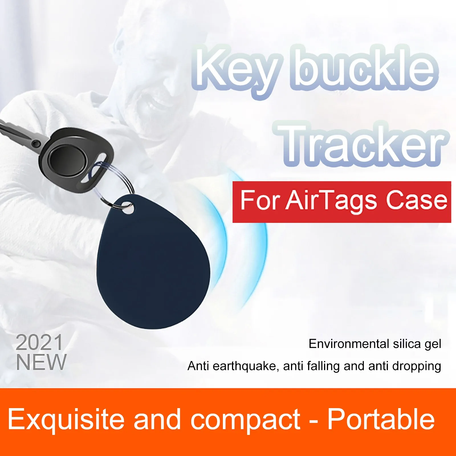 

For Airtags Case Environmental Protection Silicone Protective Cover For Airtags Anti-lost Device Soft silica gal