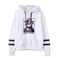 darling in the franxx anime hoodies kawaii zero two pullover hooded black ring sleeve unisex rope couple streetwear sweatshirts