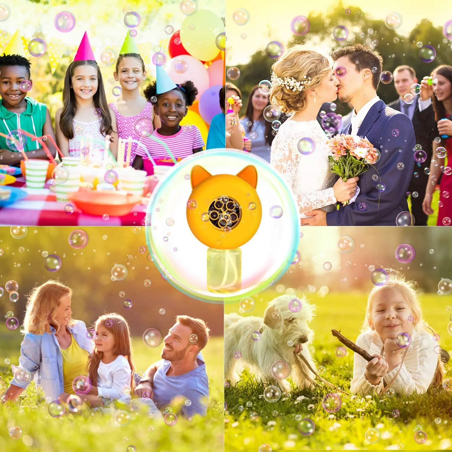 

Bubble Machine Bubble Blower Cat Bubble Maker Bubble Toys Indoor Outdoor Bubble Machine Easy to Use 3 X AA Batteries Needed