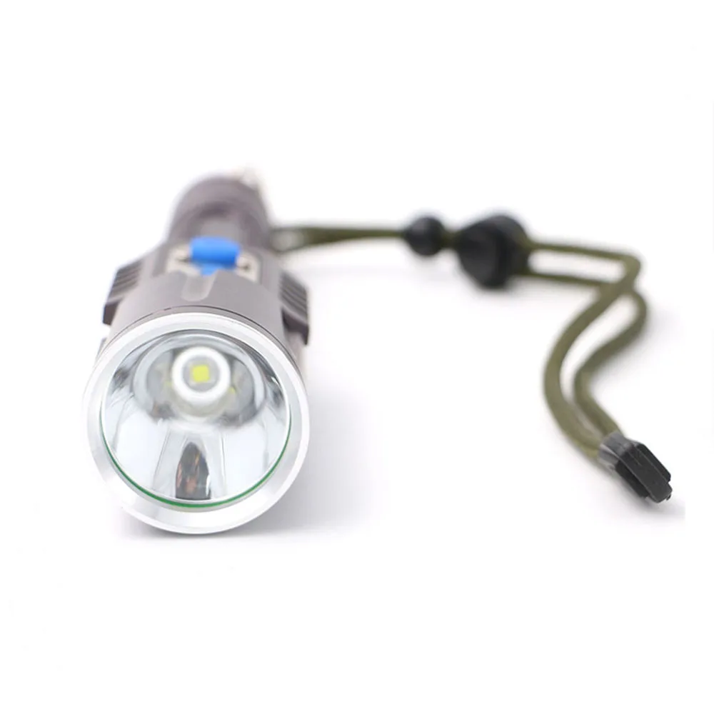 Портативный тактический светодиодный фонарик с функцией внешнего аккумулятора