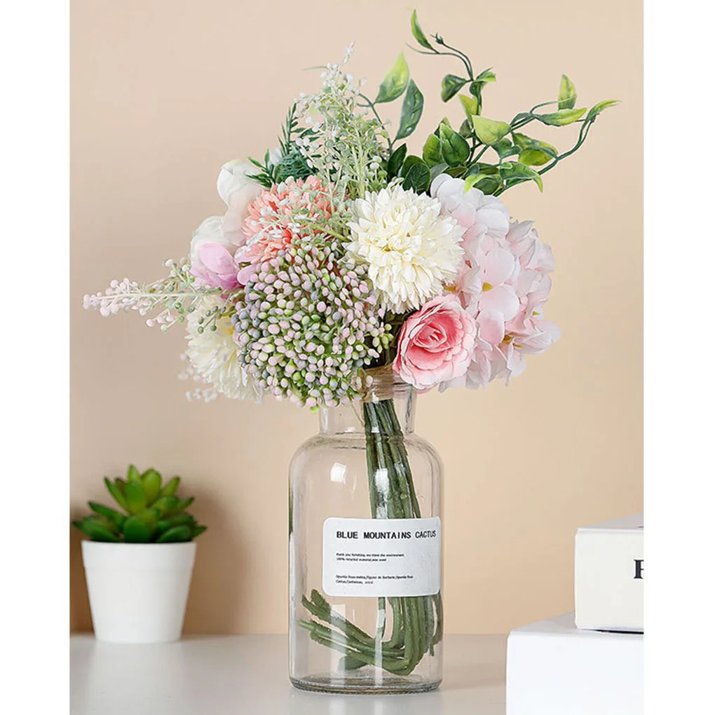 Искусственный цветочный букет имитация цветочного декора искусственные розы