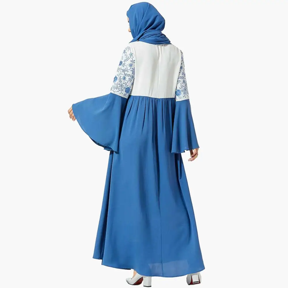 Макси платье размера плюс для женщин длинные платья с расклешенными рукавами