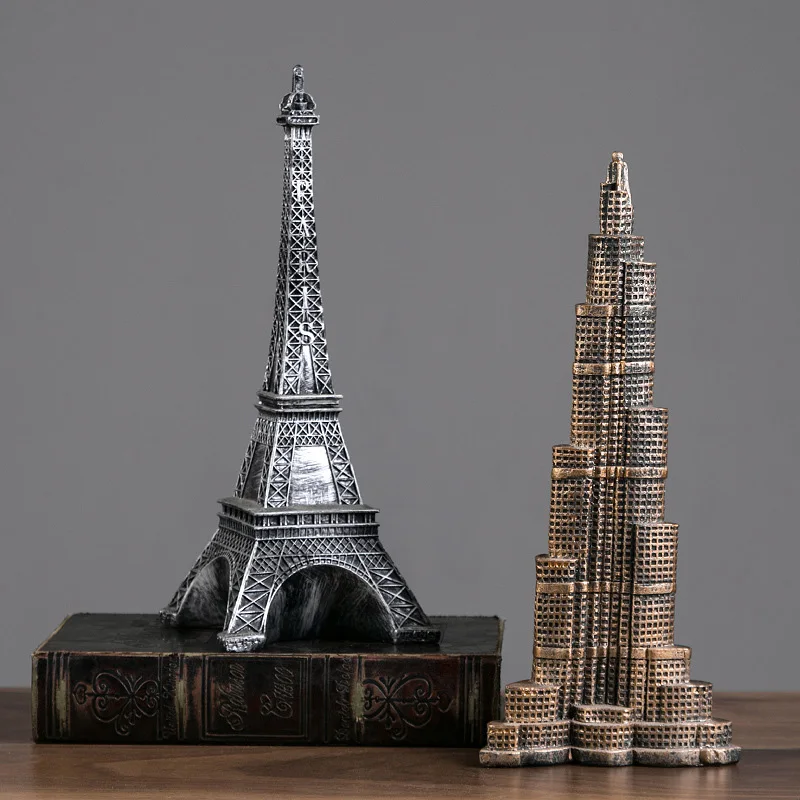 Европейский Эмпайр Стейт скульптура в виде здания свободы Эйфелева башня