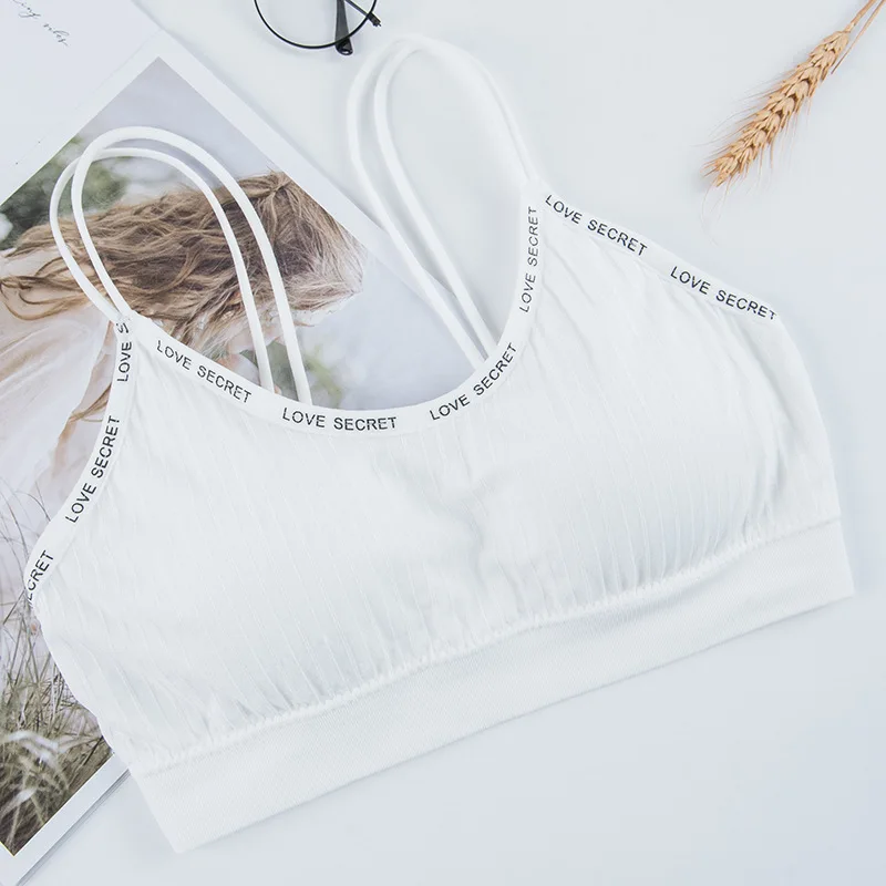 

New Letter Sport Top Cotton Yoga Bra For Women Wireless Active Bra Fitness Sports Bra Crop Top Female Gym Bra Tops