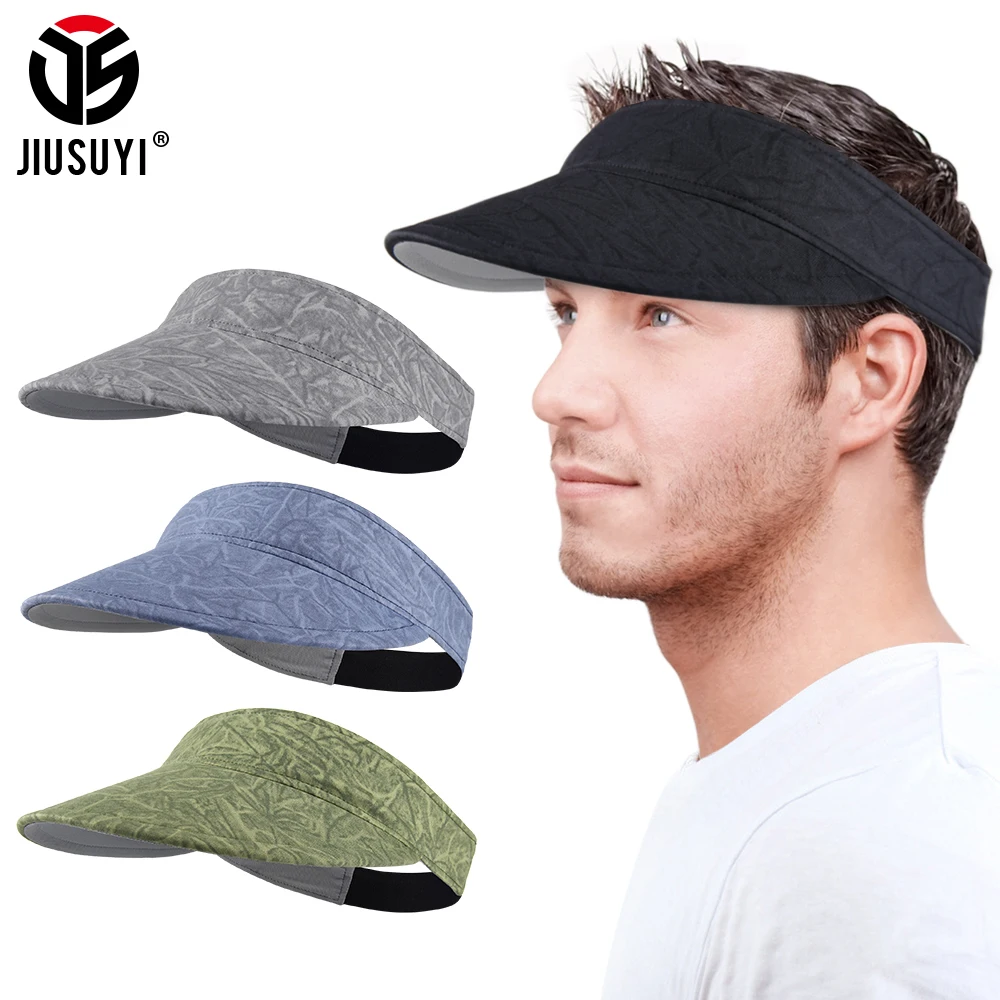 

Printed Sun Visor Hat Wide Brim Sports Cap Quick Dry Golf Tennis Baseball Caps UV Protection Outdoor Summer Beach Hats Men Women