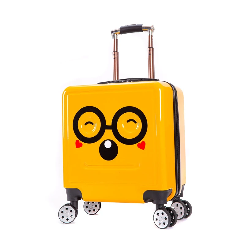 

18/20in Kids and Adults Rolling Luggage Bag Cartoon Animal Trolley Boarding Box Travel Carry On Children Case Portable Suitcase