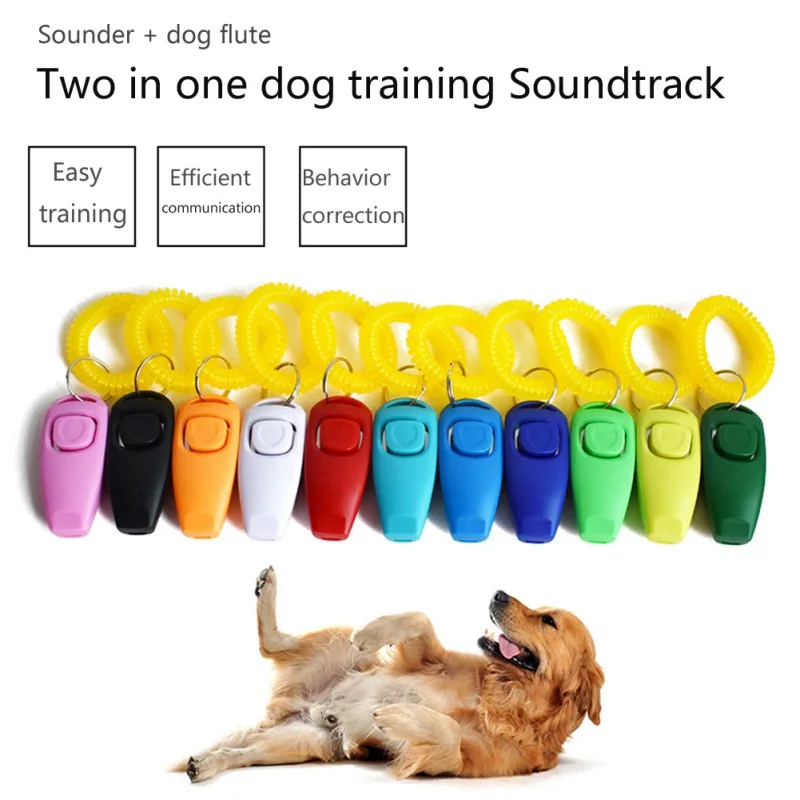 

Dog Training Whistle Clicker Pet Dog Trainer Click Puppy Aid Guide Obedience Pet Equipment Dog Products Pet Supplies #5