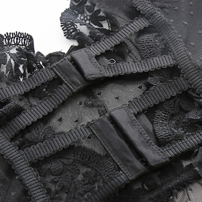 CINOON French Embroidery Lace Women's Bra Top Sweet Female Wedding White Bralette Vest Sexy Corset Bras Comfortable Intimates