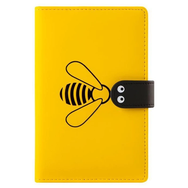 

P8DF Bee Design Journal Notebook A6 Annual Monthly Weekly Planner Diary Journal Book