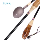 Приманка-Метатель из титанового сплава, ложка-совок с бамбуковой ручкой из углеродного волокна, приманка для рыбалки со скалы, Рыболовный инструмент