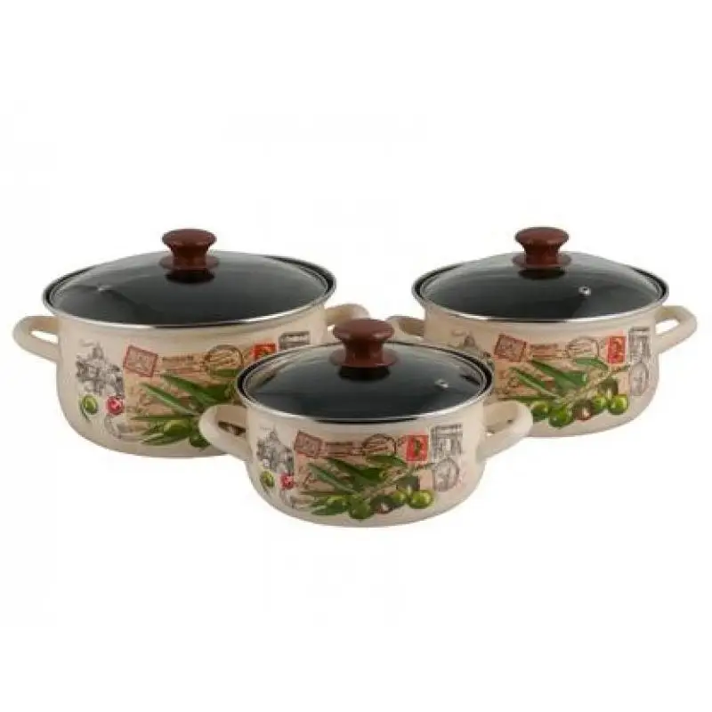Набор кастрюль КМЗ Римские каникулы Экстра 6 предметов|Наборы посуды| |