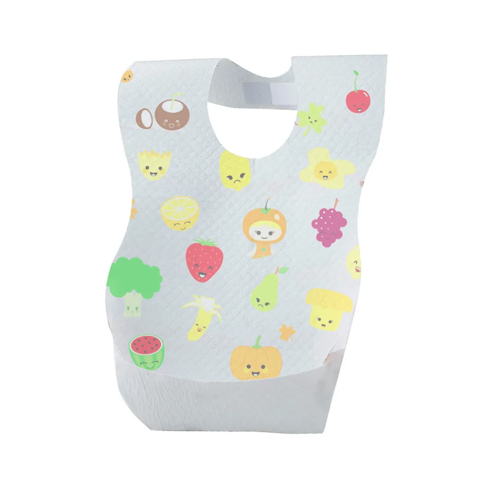 1Piece Disposable Baby Bibs Feeding Apron Cute Girls Boys Cartoon Scarf Travel Bib Collar Burp Cloth | Детская одежда и обувь