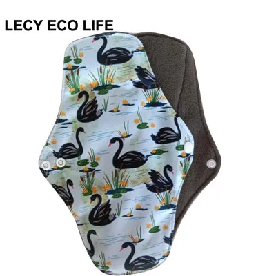 m43 LECY ECO LIFE бамбуковый уголь флисовые внутренние тканевые менструальные прокладки для постоянного потока, женские многоразовые подушечки для салфеток Рождественский подарок - Цвет: m43