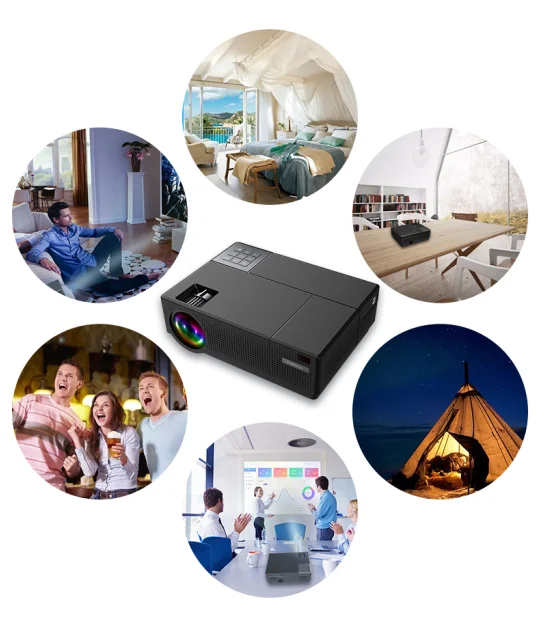 

1920x1080 FULL HD Projector 1080p Beamer LED LCD 4000 Lumens For Education